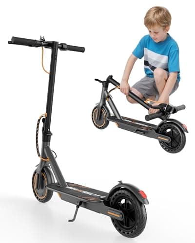 MAXSHOT Electric Scooter Adults & Big Kids, 350W Powerful Motor, Top Speed 16/19MPH, 12/16/19/21Miles Range, 8.5" Solid Tires Folding Commuter Escooter with Dual Suspension for Commuting, APP Control 9