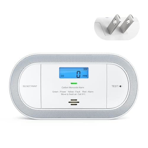 X-Sense Plug-in Carbon Monoxide Detector, with AAA Battery Backup, XC0C-SA, 1-Pack