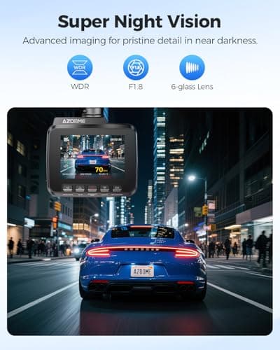 AZDOME GS63H 4K Dash Cam Built-in WiFi 6 GPS Car Dashboard Camera Recorder with STARVIS Night Vision, UHD 2160P, 150° Wide Angle, WDR, G-Sensor, Loop Recording, 24H Parking Mode 5