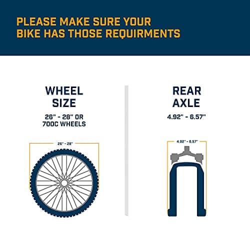 Alpcour Bike Trainer Stand for Indoor Riding – Portable Foldable Magnetic Stainless Steel Indoor Trainer, Noise Reduction, 6 Resistance Settings & Bag – Stationary Exercise for Road & Mountain Bikes 6