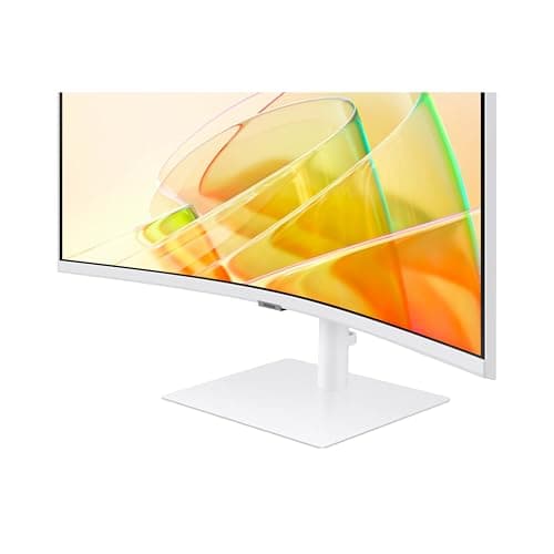 Samsung 34” ViewFinity (S65TC) Series Ultra-WQHD 1000R Curved Computer Monitor, HDR10, 100Hz, AMD FreeSync, Thunderbolt 4, Height Adjustable Stand, Built-in Speakers, Eye Care, LS34C650TANXGO, 2024 11