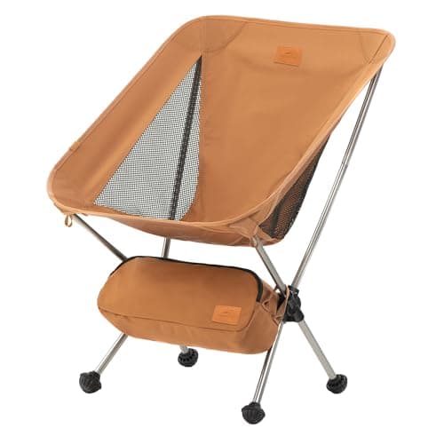 Naturehike YL08 Ultralight Camping Chair, 2.38 LBS Portable Backpacking Chair with Anti-Sinking Feet, Lightweight Compact Folding Hiking Camp Chair