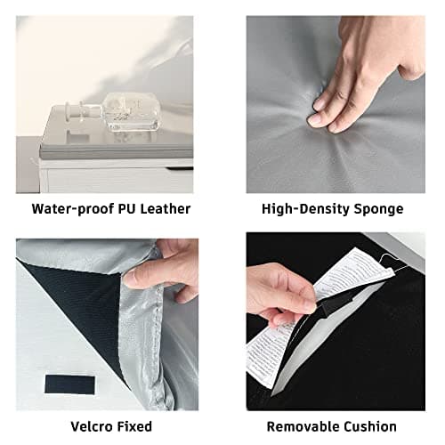 IRONCK Storage Bench, Entryway Shoe Bench with Flip Top Storage Space and 2 Drawers, Holds up to 330lb Shoe Rack with Removable Seat Cushion and Shoehorn for Entryway/Hallway(39.4in, White) 9