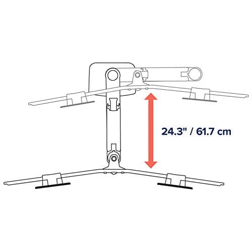 Ergotron – LX Dual Direct Monitor Arm, VESA Desk Mount – for 2 Monitors Up to 25 Inches, 2 to 11 lbs Each – Matte Black 6