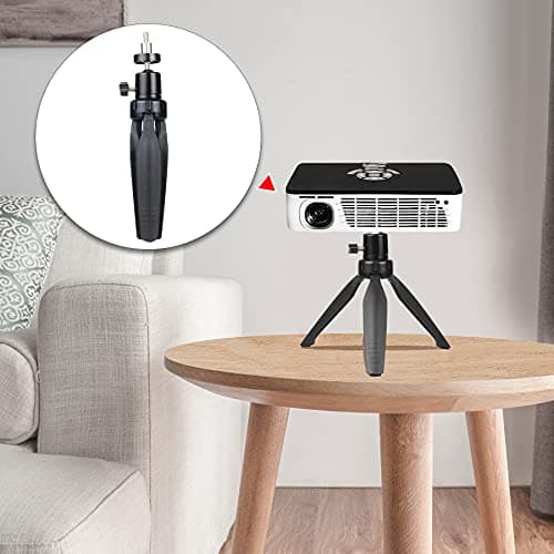 SoeKoa Mini Projector Tripod Mount Compatible with DR.J Upgrade, DBPOWER, Anker, AAXA Technologies, Artlii, LoongSon, APEMAN and Most Other Mini Projector 7