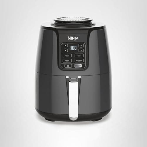 Ninja Air Fryer | 4 QT Capacity | 4-in-1 Roast, Crisp, Roast, Reheats, & Dehydrates | Dishwasher Safe Parts | 105°F-400°F | Includes 20 Easy & Healthy Recipes | 1550 watt | Grey | AF101 8