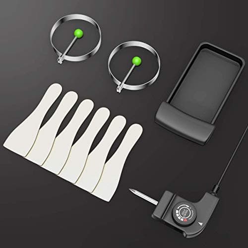 HAPPYGRILL Electric Griddle Teppanyaki Grill, Nonstick Countertop Griddle with Adjustable Temperature, 35" Barbecue Grill Cooking Plates for Indoor Outdoor Patio Camping 7