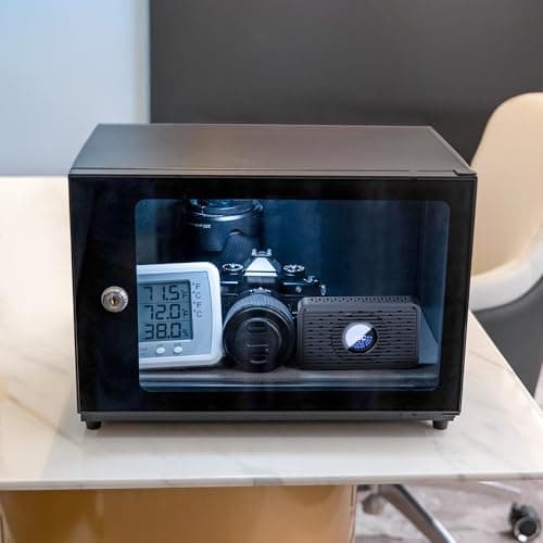 JJC Reusable Desiccant Dehumidifier with 70g Silica Gel, Portable Moisture Absorber for Gun Safe, Camera Lens Electronic Dry Cabinet, 3D Printer Filaments Storage, Guitar Bag & Closet, USB-C Charging 6