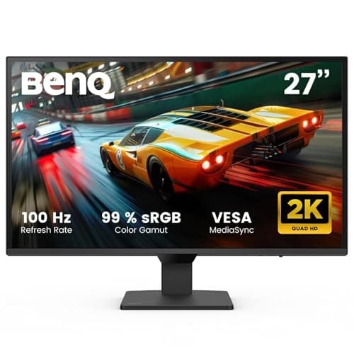 BenQ GW2790Q 27” 2K QHD 100Hz IPS Eye-Care Monitor, HDMI, DisplayPort, 2560×1440, Ultra Slim Bezel, Eyesafe, VESA MediaSync, Brightness Intelligence Tech., B. I. Gen2, Low Blue Light Plus, Eye-CareU
