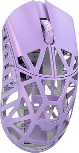 SMACKAPE WLMOUSE Beast X Pro Ultra-Light 39g Magnesium Gaming Mouse, PAW3950 HS Sensor, 8K Polling Rate, 30000 DPI,OM & TTC Switches, Customizable Side Panels.(Soft Lilac(OM Switch-Side Slits))