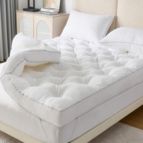 SHOUREN 5 Inch Memory Foam Mattress Topper King for Back Pain Relief, Extra Thick Gel Memory Foam Bed Topper, Soft Fluffy Supportive Pressure Relief Mattress Pad, 80"x78"