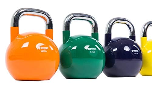 POWERT Competition Kettlebell|Premium Quality Coated Steel|Ergonomic Design|Great for Weight Lifting Workout & Core Strength Training& Muscle Building|Color Coded (F-20KG) 7