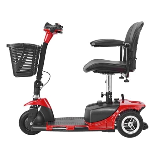 VEVOR 2025 Upgraded 3 Wheel Folding Mobility Scooter for Adults & Seniors,Electric Powered Mobility Scooter & 12 Mile Long Range, All Terrain Travel Wheelchair with 9° Climbing, 265lb Capacity 8