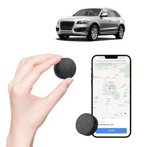 Mini GPS Tracker for Vehicles - Portable Magnetic Waterproof Design, Real-Time Tracking Device, No Subscription Required – Perfect for Vehicles, Kids, Pets, and Asset Security