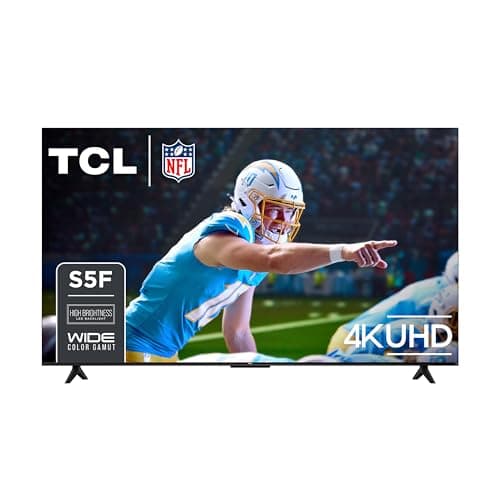 TCL 65-Inch Class S5 UHD 4K LED Smart TV with Fire TV (65S551F, 2024), Dolby Vision, HDR PRO+, Atmos, Alexa Built-in, Apple AirPlay 2, Streaming Television