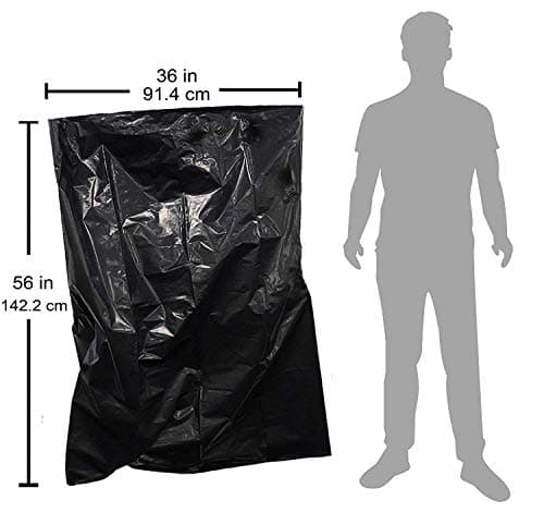 Reli. Contractor Garbage Bags 55 Gallon | 20 Trash Bags | Heavy Duty | Black Contractor 6