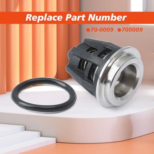 Mhrxusd 6PCS 70-0009 Pressure Washer Pump Check Valve Kit Replacement for Mi-T-M for InterPump 47 49 50 51 Series 758-543 36.7032.01 Kit01 K01, Replace 700009 4