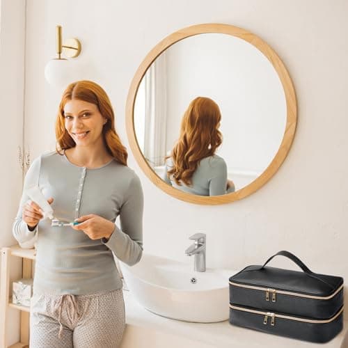 Sambois Travel Carrying Case for Shark Flex Style, Double Layer Storage Case for Shark SpeedStyle Hair Dryer Attachments, Waterproof PU Leather Organizer Bag for Shark Flexstyle Airwrap Styler (Black) 9