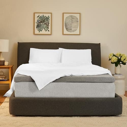Casper Sleep Comfy Mattress Topper, 3-inch, King, Gray