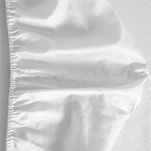 4U'LIFE 2-Pack Fitted Sheets,Prime 1800 Series, Ultra Soft & Comfortable, Double Brushed Microfiber, (White, 2-Pack Twin) 5