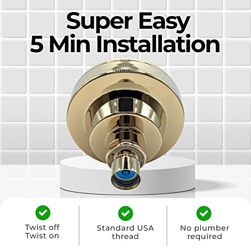 Water Saving High Pressure Bathroom Shower Head - Transform Your Shower Experience with our Luxury Shower Head - Low Carbon Footprint - Environmentally Friendly - Better USA Chrome Shower Head 7