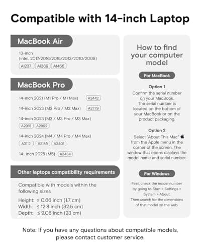 MOFT Laptop Carry Sleeve, 2-in-1 Laptop Bag & Stand for 14" MacBook Air/Pro & Dell/HP/Lenovo/Asus, Stylish Slim Computer Sleeve Bag with Expandable Storage for Computer Accessories, Night Black 8