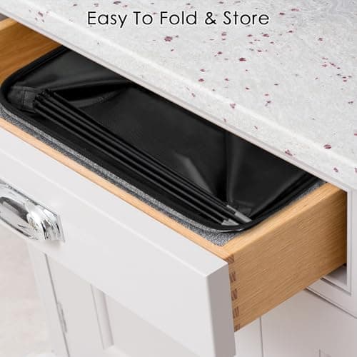 SNIGJAT Large Laundry Hamper, Tall Laundry Hamper with Sturdy Handles, Collapsible Dirty Clothes Basket for Bedroom, Rectangular Sturdy Large Clothes Basket for College, Dorm, Towels, Toys, 80 L 6