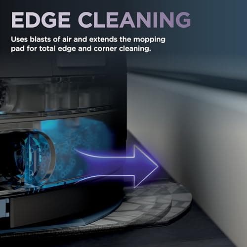 Shark PowerDetect NeverTouch, Self-Empty & Self-Refill, Robot Vacuum and Mop with Bagless, 30-Day Debris Capacity HEPA Base, 30-Day Capacity Refill Tank, Pad Dry, Black, AV2810YS 8