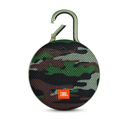 JBL CLIP 3 - Waterproof Portable Bluetooth Speaker - Squad Camo (Renewed)