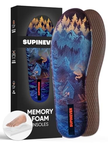 Memory Foam Insoles - Customized Comfort - Shock Absorbing for Foot Pain Relief - Breathable - Replacement Shoe Inserts for Men and Women Work Boot, Sneakers (Men 11 - Women 12, Gray)