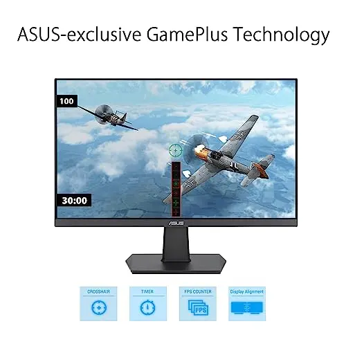 ASUS 27 Inch Monitor - 1080P, IPS, Full HD, Frameless, 100Hz, 1ms, Adaptive-Sync, for Working and Gaming, Low Blue Light, Flicker Free, HDMI, VESA Mountable, Tilt - VA27EHF 5