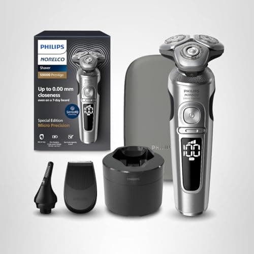 Philips Norelco Shaver Series 9000 Prestige Special Edition, Wet & Dry Electric Shaver, Lift/Cut & SenseIQ Technology, Nose & Precision Trimmer, Cleaning Pod & Premium Case, SP9842/85 7