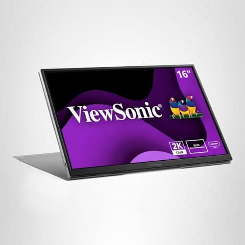 ViewSonic VG1656-2K 16 Inch WQXGA 1600p IPS Portable Monitor with 2 Way Powered 65W USB C, and Smart Cover with Built-in Stand 9