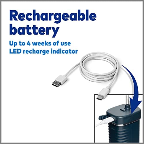 Waterpik Cordless Slide Professional Water Flosser, Portable Collapsible for Travel and Storage, with Travel Bag and 4 Tips, ADA Accepted, Rechargeable and Waterproof, Midnight Blue WF-17CD013-4 7