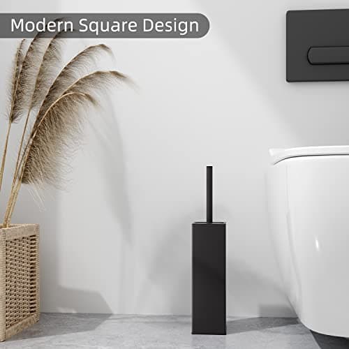 Stainless Steel Toilet Bowl Brush and Holder for Bathroom Storage Organization 2