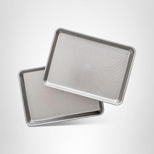 USA Pan Bakeware Nonstick Quarter Sheet Pan, Baking Sheet Aluminized Steel, Pan Measures: 13 x 9.5 x 1 inches 8