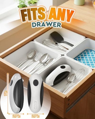 Zoomsnail Electric Can Opener, Automatic Rechargeable Can Openers with One-Touch Smooth Edge & Magnetic Lid - Hands-Free Easy-Grip Opener for Seniors with Arthritis and Most Cans 7