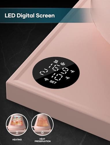 INTASTING Electric Kettles, Gooseneck Electric Kettle, ±1℉ Temperature Control, Stainless Steel Inner, Quick Heating, for Pour Over Coffee, Brew Tea, Boil Hot Water, 0.9L Pink 4