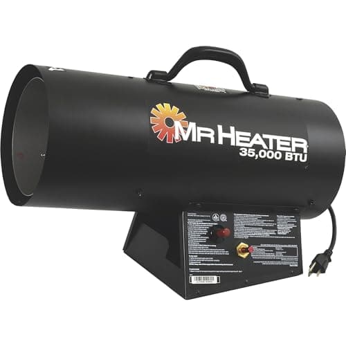 Mr. Heater 35,000 BTU Propane Forced-Air Heater #MH35FA, Black