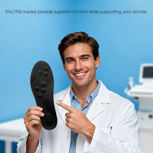 2 Pairs 4D Cloud-Like Comfort Soles for Men - Soft Memory Foam Cushioning Insoles - Trim to Fit Steppers Insoles with Arch Support for Foot Pain Relief and Fatigue Reduction(US M 7.5-10.5) 6