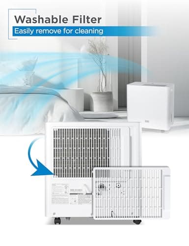 BLACK+DECKER Portable Dehumidifier, Extracts 36.39-Pint Per 24-Hours, Dehumidifier for Home up to 3000 Sq. Ft. Coverage, 10.56-Pint Bucket, Energy Star 6.0 Certified, BDM36WCDA, White 7