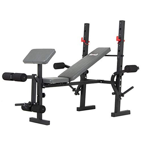 Body Champ Standard Weight Bench with Butterfly and Preacher Curl, Incline/Flat Adjustable BCB580