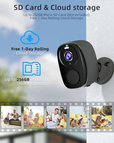 ELECCTV 5G/2.4G WiFi Security Cameras Wireless Outdoor, 2K 5G Security Camera with AI Motion Detection, Color Night Vision, Siren, IP65, 2-Way-Audio, Support Alexa&Google Assistant, Cloud/SD (4) 8