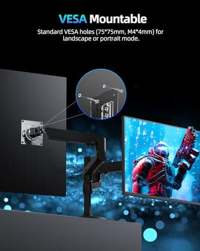 UPERFECT 18" QLED Portable Monitor, 2K 2560×1600, 144Hz Gaming Display, 500 Nits Brightness, FreeSync HDR, 100% DCI-P3, Ultra-Slim USB-C/HDMI Monitor for Laptop MacBook Phone Game Console, VESA Mount 7