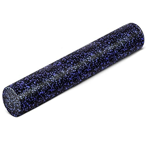 Yes4All High-Density EPP Round Back Roller Foam, Exercise Foam Roller for Yoga, & Pilates, Multiple Sizes and Colours, Blue Speckled - 36 inches