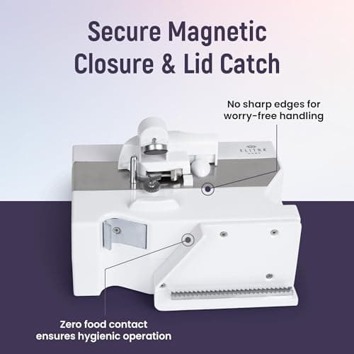 Elitra Home Electric Can Opener - 4 in 1 Under the Cabinet Mounted Can Opener, Blade Sharpener, Bottle Opener, Mounting Bracket for Seniors with Arthritis - Elitra Home (White) 7