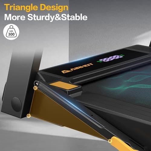 AIRHOT Walking Pad Treadmill，3.0HP Under Desk Treadmil for Home Office，3 in 1 Portable Folding Treadmil with Remote Control & LED Touch Display 300 lbs Weight Capacity 6