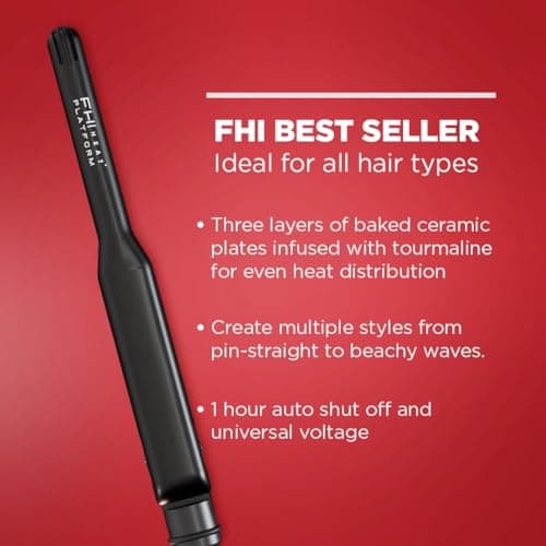 FHI HEAT Platform Pro Styling Tourmaline Hair Straightener for All Hair Types, 1/2 Inch 6