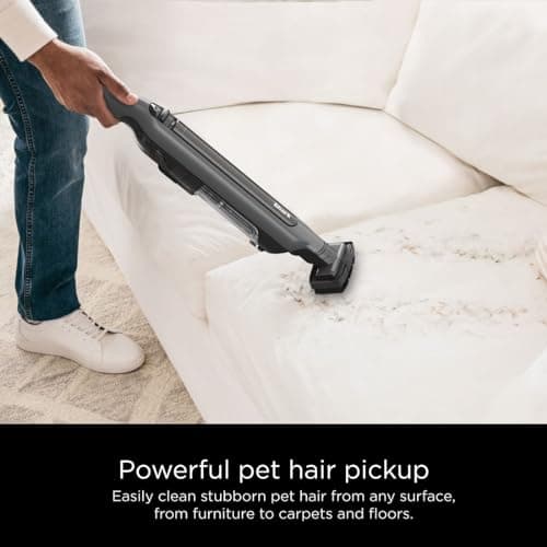 Shark WANDVAC System Pet Ultra-Lightweight Powerful Cordless Stick Vacuum with Charging Dock, WS642, Grey 8