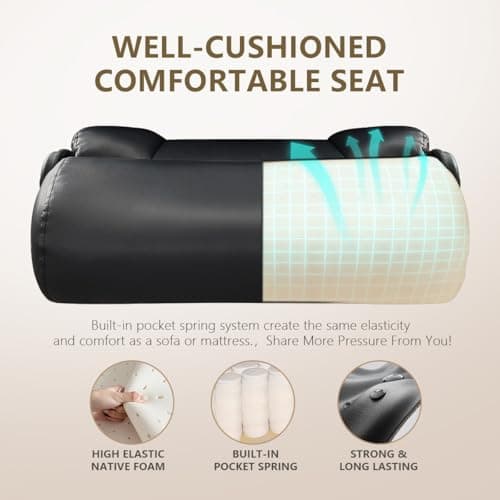 500 lbs Drafting Chair Tall Office Chair with Flip-up Armrests for Standing Desk Executive Ergonomic Computer Leather Desk Chair with Lumbar Support, Adjustable Foot Ring for Home or Drawing Use 7